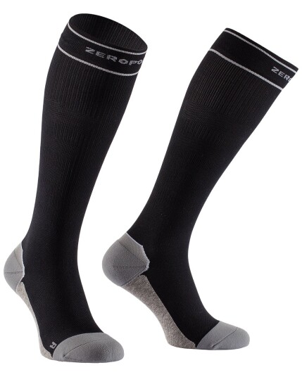 Zero Point Compression Hybrød Socks W Black/Grey (Storlek 40-42)