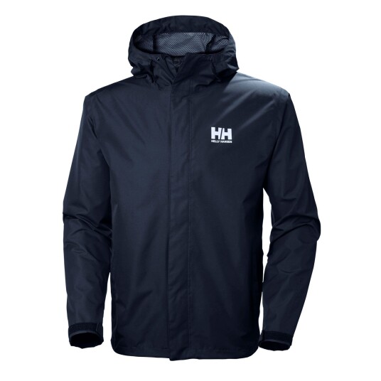 Helly Hansen Herre Seven J Utendørs Regnjakke Marineblå M MarineblåM