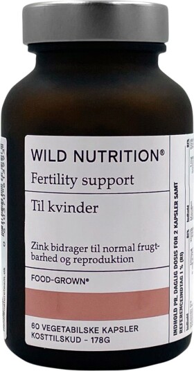 Wild Nutrition Fertility Support multivitamin for kvinner - 60 Kapslar