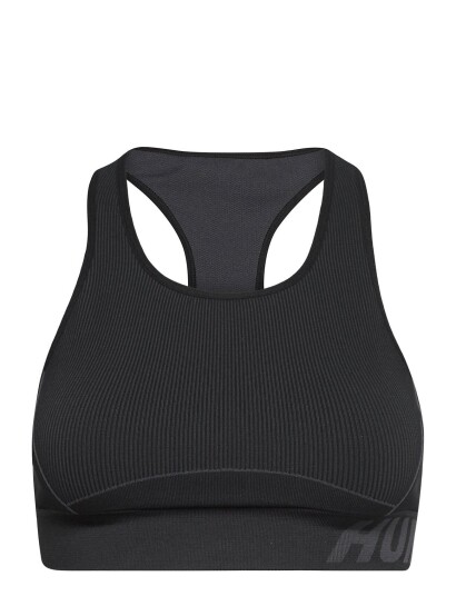 Hummel Hmlte Christel Seamless Sports Top Black Hummel BLACK/ASPHALT MELANGE