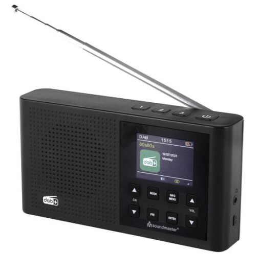 Soundmaster Dab+ Reiseradio Med Oppladbart Batteri