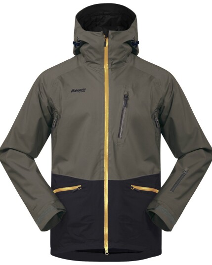 Bergans Myrkdalen Insulated Jacket M Green Mud/Solid Charcoal/Waxed Yellow (Storlek XL)