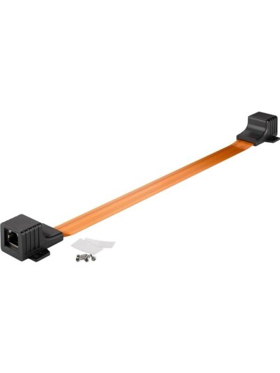 Pro Ultra-slim RJ45 LAN window feed-through 0.25 m