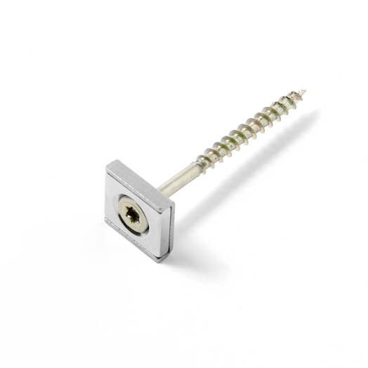 SuperMagneter Firkantet Magnet 15 X 15 X 4 Mm   Channel Screw-On Magnets