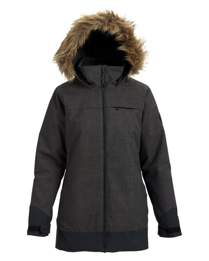 Burton Lelah Jacket W True Black Heather/True Black (Storlek L)