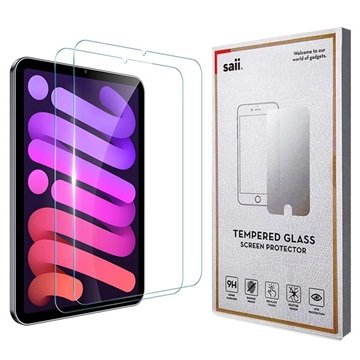 Saii 3D Premium iPad Mini (2021) Beskyttelsesglass 2 Stk.