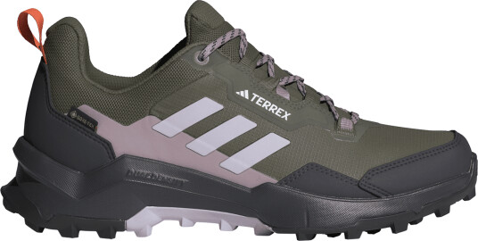 Adidas Women's Terrex AX4 GORE-TEX Hiking Shoes Olive Strata/Silver Dawn/Preloved Fig 38, Olive Strata/Silver Dawn/Preloved Fig