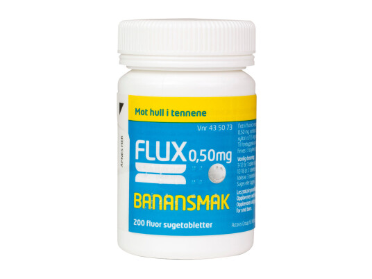 Flux sugetabletter 050mg banansmak 200 stk.