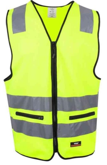 YOU Holmsund Refleksvest, HiVis kl.2 Mann, Str. L, Gul