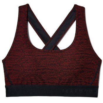 Under Armour BH Crossback Jacquard Sports Bra rød mønster polyester Small Dame