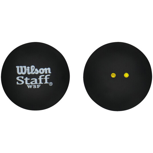 Wilson Staff Squash 2 Ball, squashball Double Yellow DOUBLE YELLOW DOT