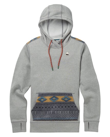 Burton Oak Pullover W Monument Heather/Tahoe Freya Weave (Storlek M)