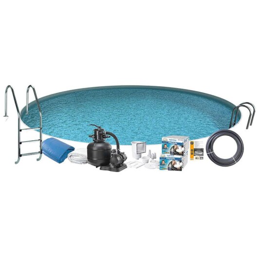 Bassengpakke Swim & Fun Steel Rund 150 cm Dybde