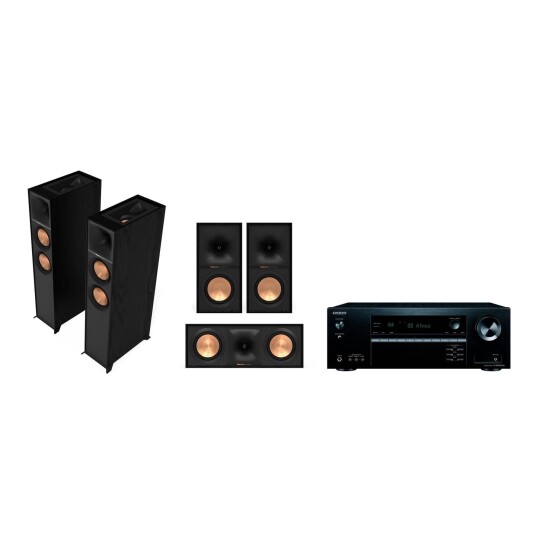 Onkyo TX-SR494DAB / Klipsch R-605 ATMOS Reference 5.0.2 pakke med forsterker