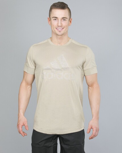 Adidas Mens ID Big Logo Tee Raw Gold L