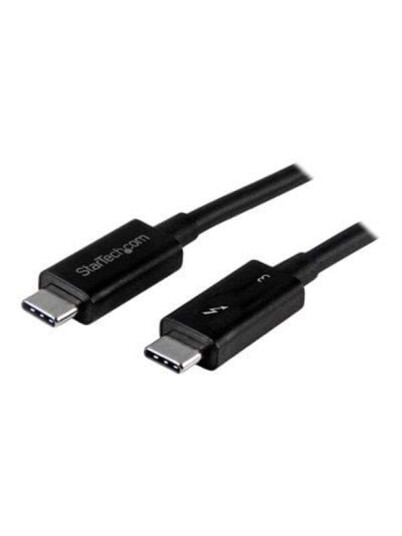 StarTech.com Thunderbolt 3 (40Gbps) USB C Cable - Black - 1m