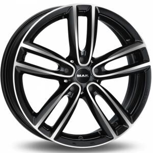 MAK Oxford Black Machined Face 8x19 5x112 ET46 B66.6