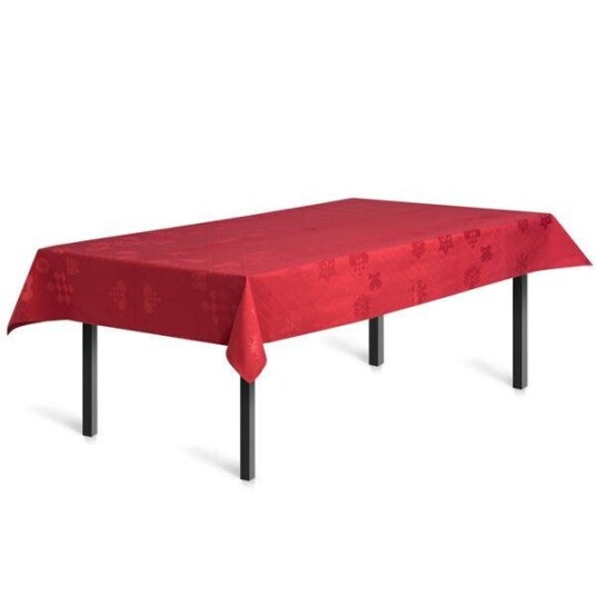 Juna  Natale damaskduk 150x320 cm red