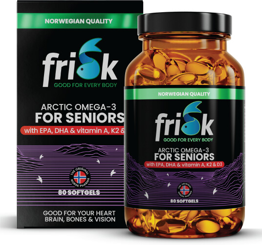 Frisk Arctic Omega-3 Senior, 80 kapsler