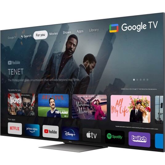 TCL 75C835 Android Smart TV med 75" Skjerm og Bluetooth