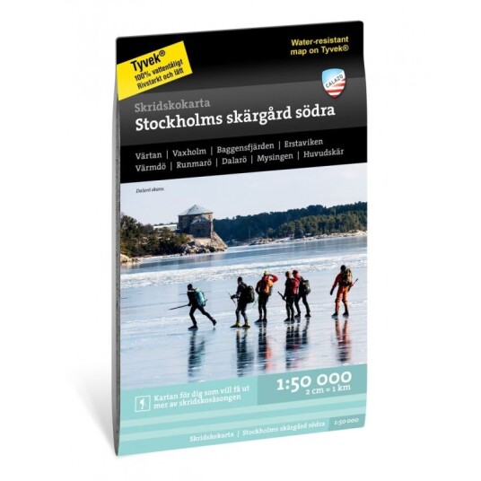 Calazo förlag Skridskokarta Stockholms skärgård - södra 1:50.000 OneSize, NoColour