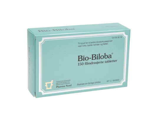 Pharma Nord Bio Biloba tabletter 100mg 150 stk. på brett