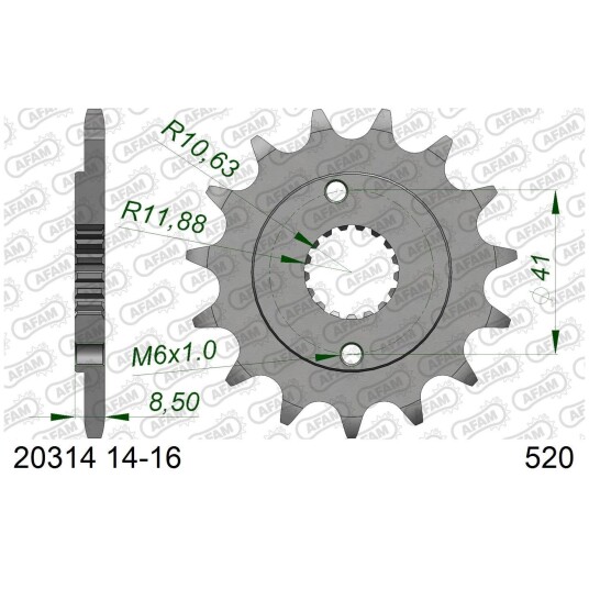 AFAM Framdrev 520 15T