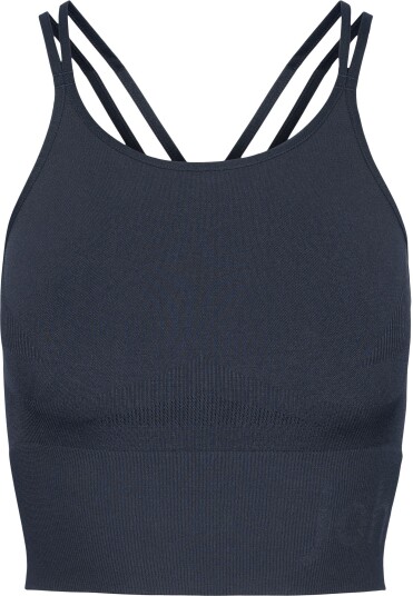 Johaug Sculpt Seamless Strap Top Dame Dark Blue M