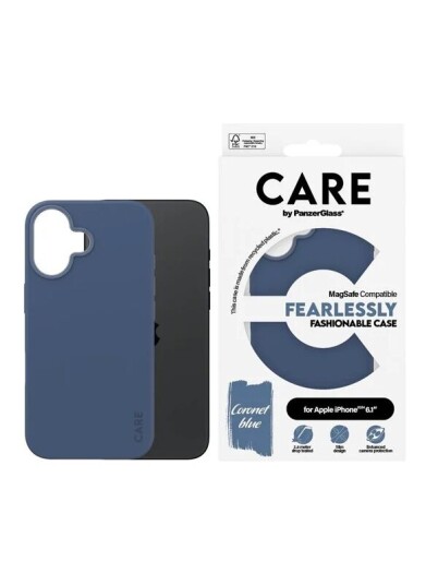 CARE by PanzerGlass Case Fashion Blue MagSafe iPhone 16