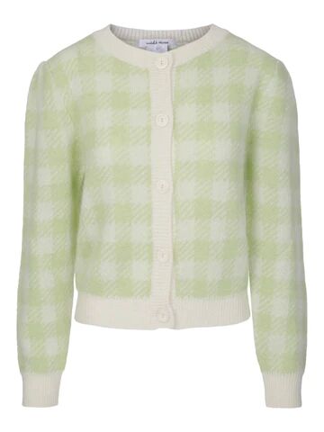 Untold Stories Florie Jacquard Cardigan - Lime Cream S