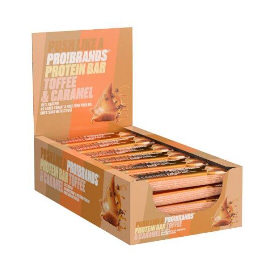 Pro!Brands ProteinPro Bar 45g x 24 stk - Toffee/Caramel