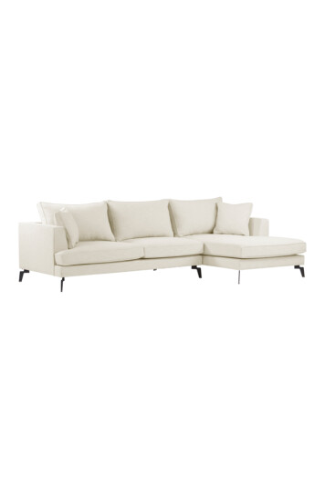 Jotex VILLACH sofa 3-seter - divan høyre Naturhvit 1678776-02-0 1652142-01-0