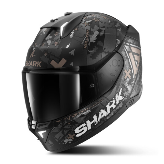 Shark Skwal i3 Hellcat Mat Full Face Helmet Black Chrome-Anthracite