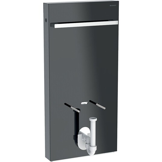 Geberit Monolith Modul, 101 cm Til bide, m/håndklestang, Lava glass