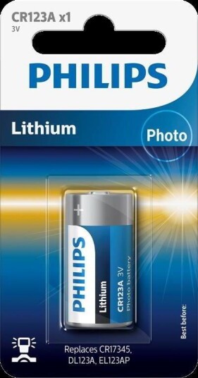 Philips Batteri Foto Lithium Cr123a