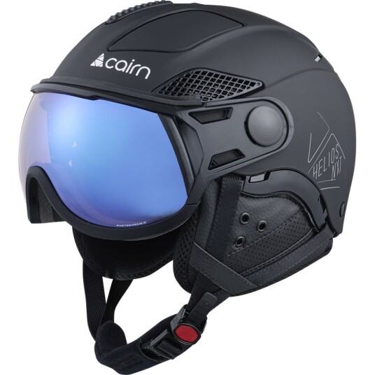 Cairn Helios Evolight NXT, Skihjelm med visir, Mat Black 55-57cm