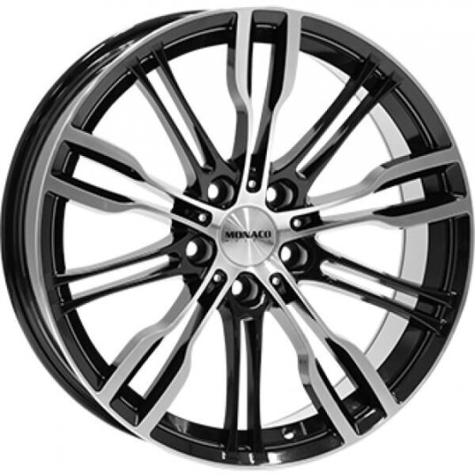 Monaco Gp8 Gloss Black  Polished 8x19 5x112 ET27 B66.6