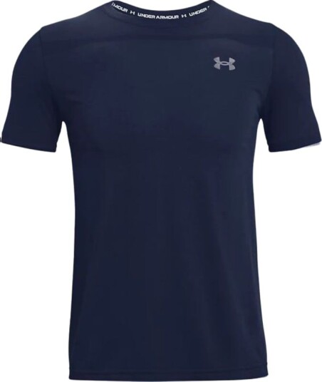 Under Armour Men's UA Seamless Short Sleeve Blå XL Man