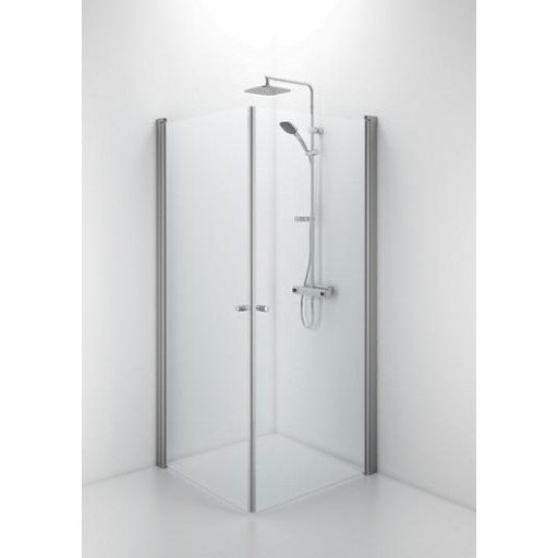 Contura Shower Space dusjdør, 85,9x185 cm, klart glass, aluminium profil