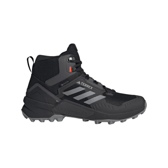 Adidas Terrex Swift R3 Mid Gore Tex vanntett mellomhøy tursko herre 44 2/3 core black/GREY THRE