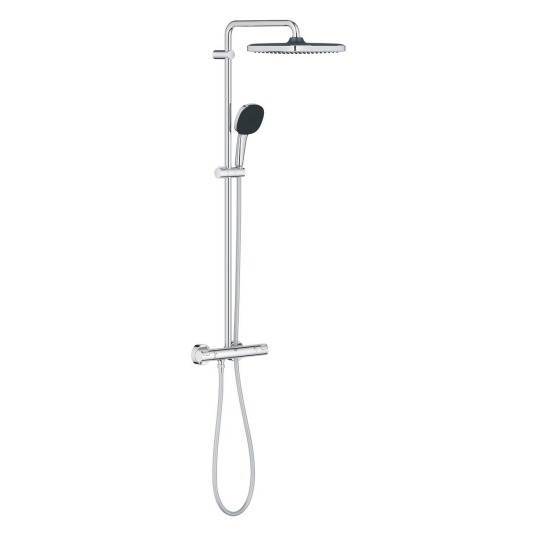 Grohe Vitalio Comfort Dusjsystem Ø250 mm, Med termostat, Krom