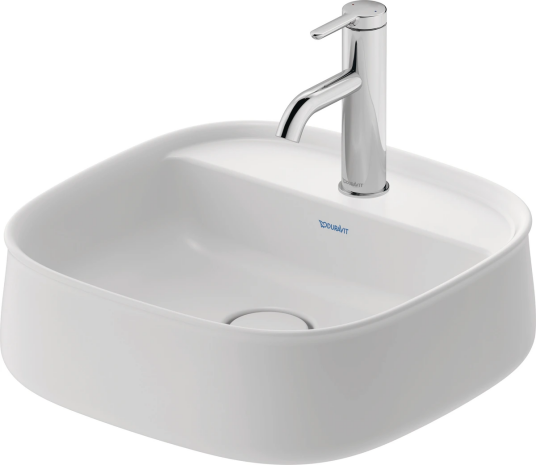 Duravit Zencha Toppmontert Servant 420x420 mm, u/o.l, Hvit Matt m/WG