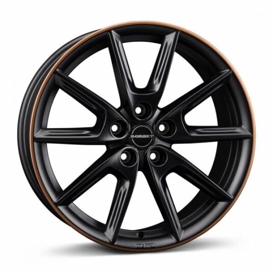 Borbet Lx18 Black Matt Rim Copper 8x18 5x112 ET44 B57.1