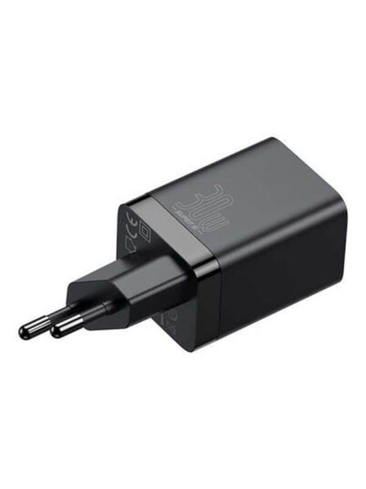 Baseus Super Si Pro Quick Charger USB + USB-C 30W (black)