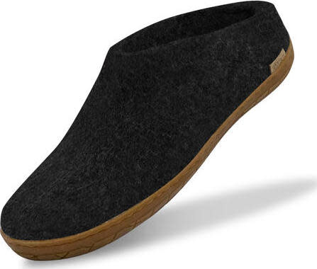 Glerups Unisex Slip-on With Natural Rubber Sole  Charcoal 44