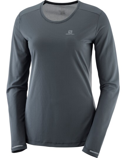 Salomon Agile L/S Tee W Ebony (Storlek XS)