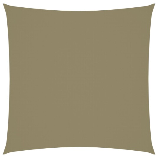 vidaXL Solseil oxfordstoff firkantet 7x7 m Beige