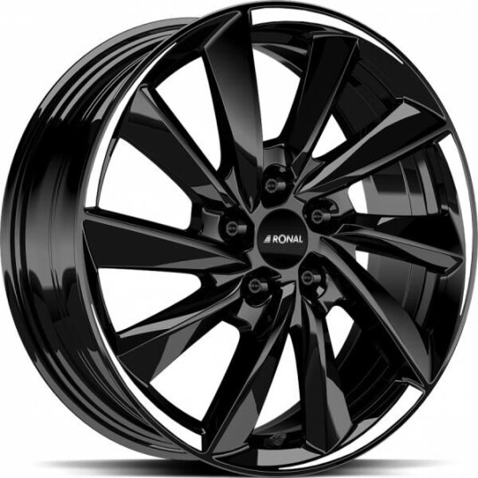 Ronal R70 Jet Black White Tail 7.5x18 5x114.3 ET35 B82