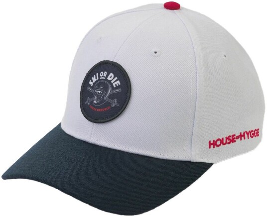 House Of Hygge Baseball Caps Ski Or Die White/Dark Blue 1