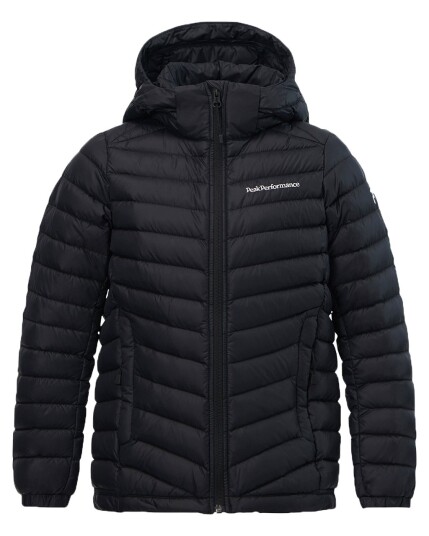 Peak Performance Frost Down Hood JR Black (Storlek 140)